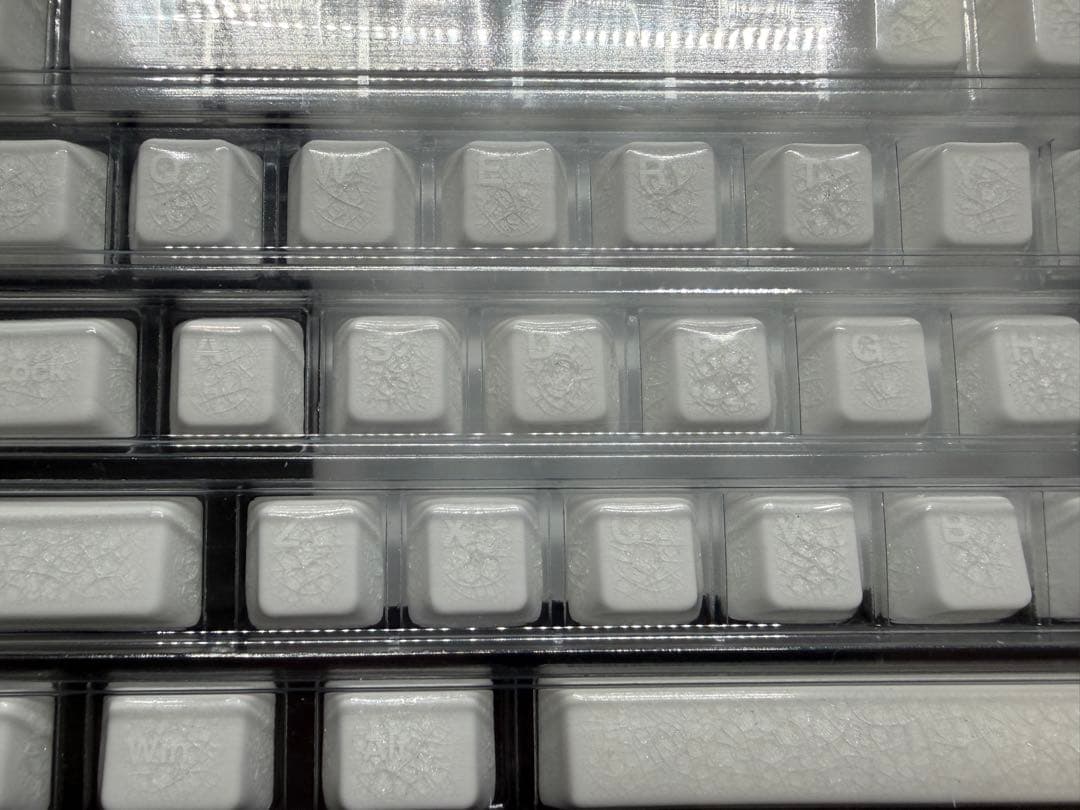 Cerakey セラキー v2 White Crazed 印字付き フルセット