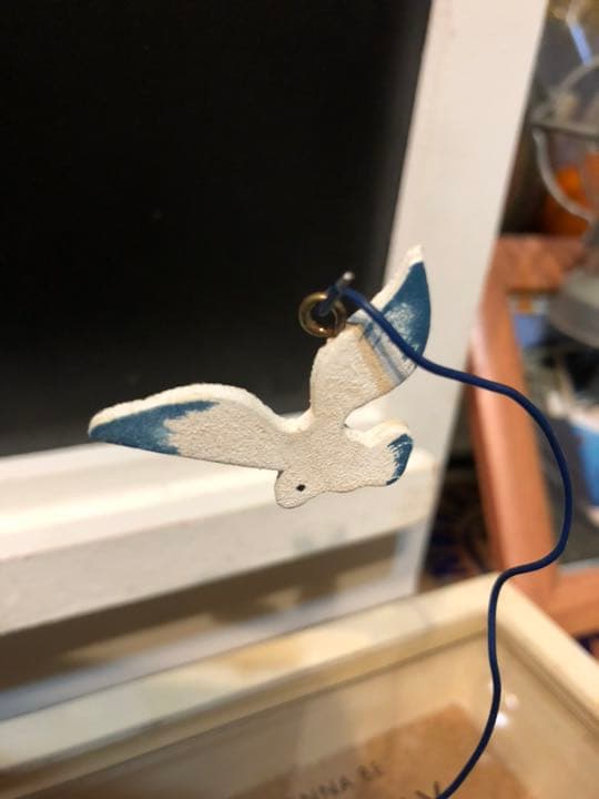 ♪未使用 海とヨットとカモメちゃんの置き物♪