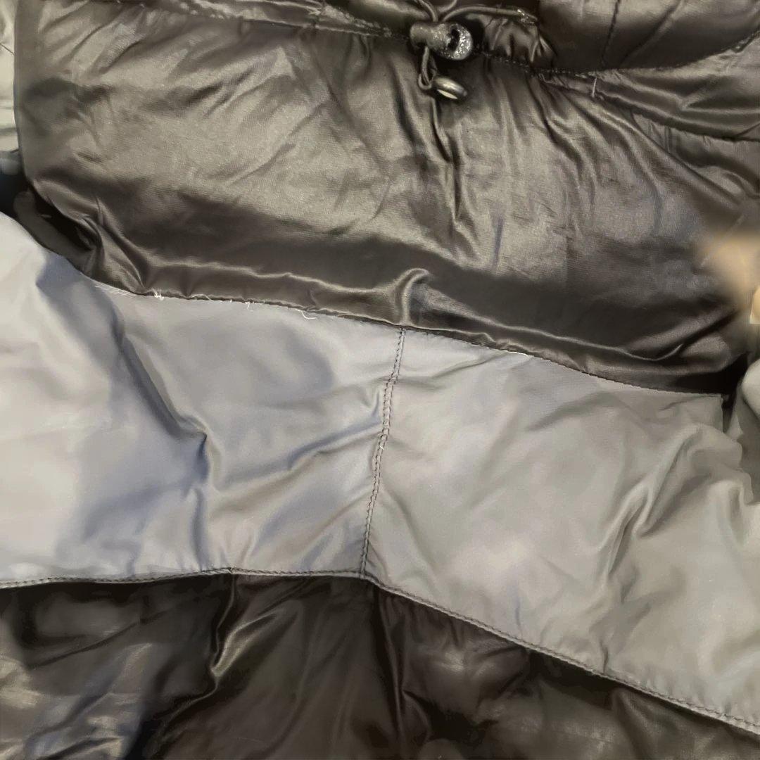 ［かいと］Patagoniaフード付きダウンジャケット ブラック/グレーM