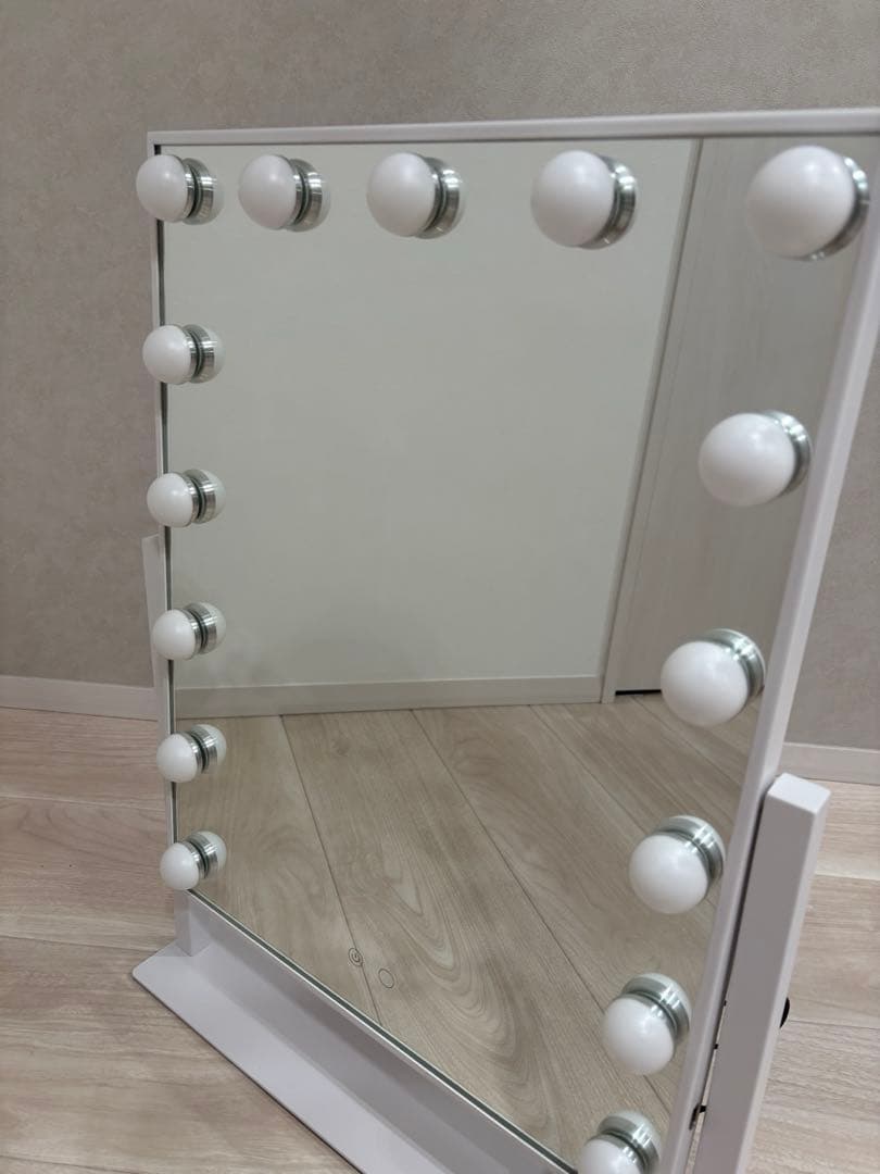 Francfranc ハリウッドミラー　Ｌサイズ　ホワイト