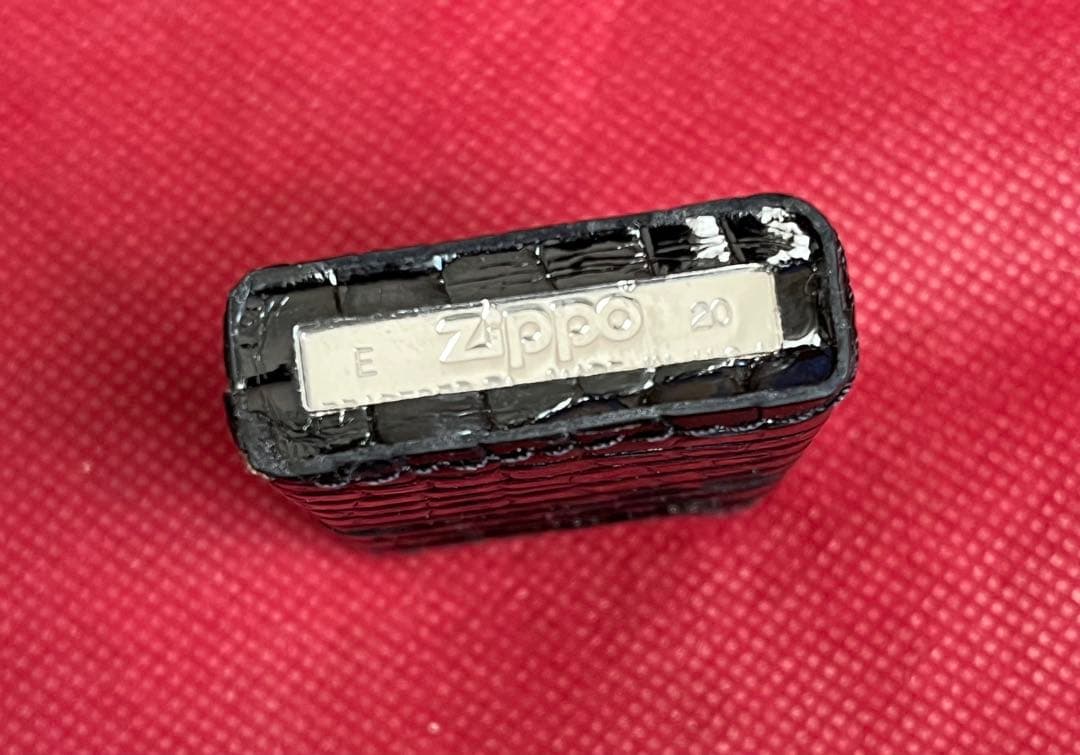 ラスト１個半額！ZIPPO 本革クロコダイル ブラック 未使用