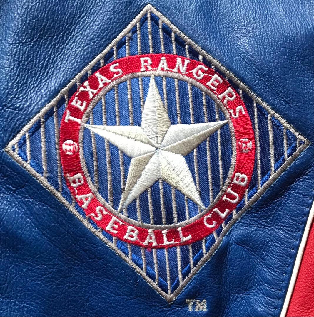 最高のデザイン 90's PRO PLAYER RANGERS レザースタジャン