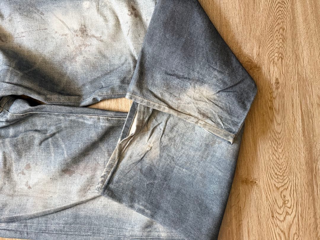 (完売商品)ZARA プリントバギーデニムパンツ　size40