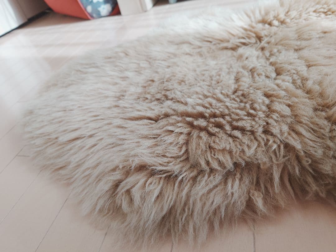 ムートンラグ　ムートンフリース　2匹