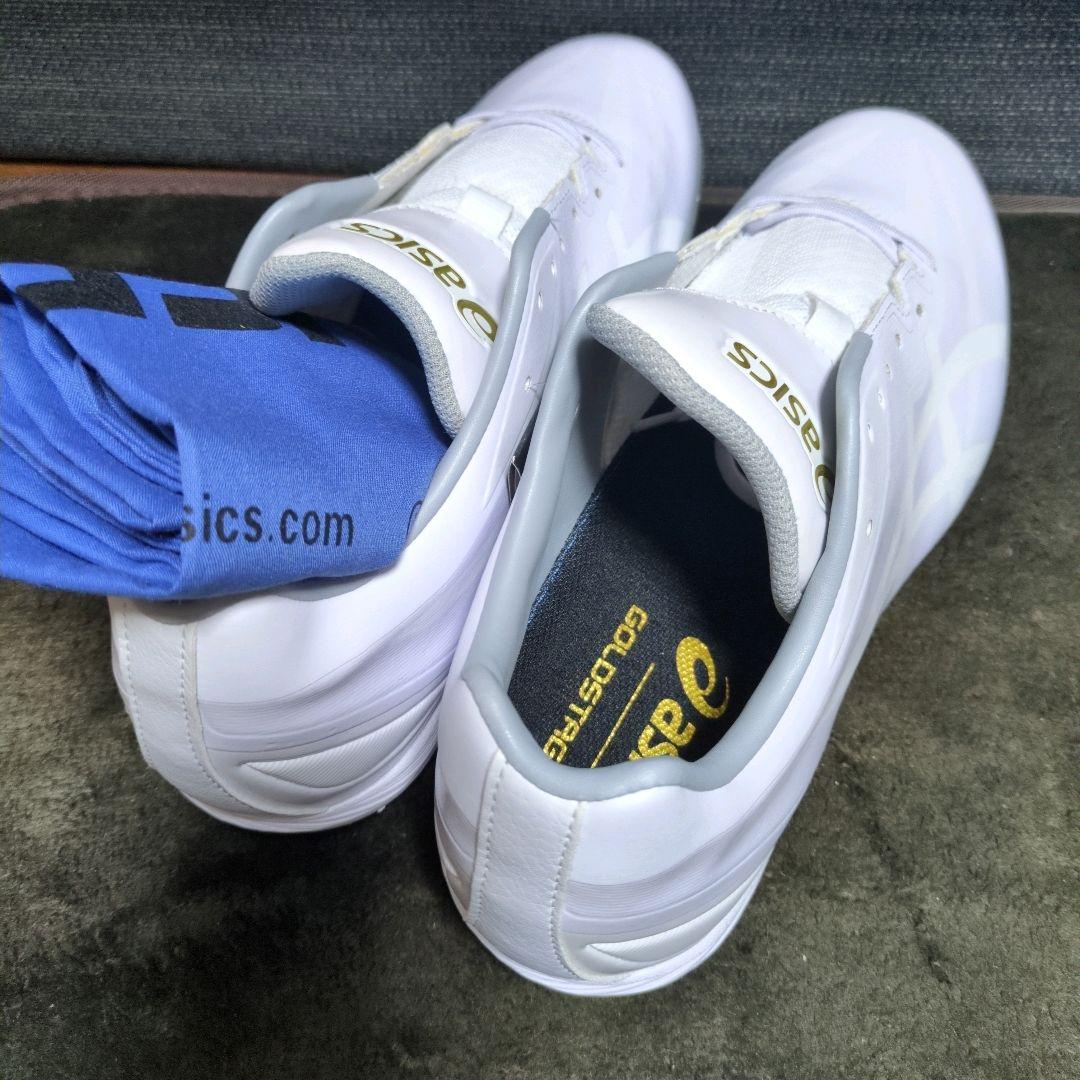 【新品】アシックスasics 野球スパイクシューズ　白　26.5㎝