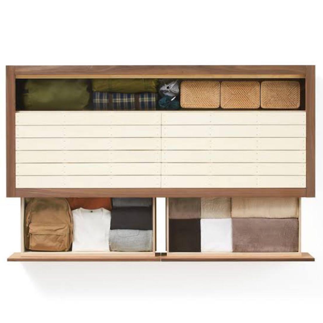 無料配送〜無印良品スモールベッド収納付unicoイームズLOWYAマニフレックス