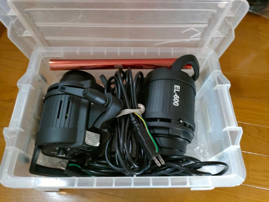 MANDA EL-600 LEDライト2個　自然光　タングステン用フィルター付き