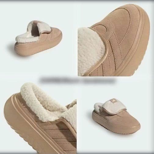 大人気★adidas★アディダス★23㎝★ボア付き★サンダル★ブラウン