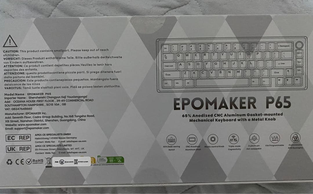 EPOMAKER P65 ワイヤレス メカニカルキーボード フルアルミ筐体①
