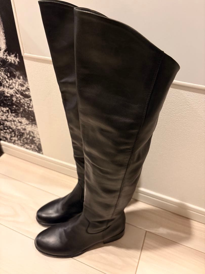 taim サンルカ　イタリア製本革ニーハイブーツ