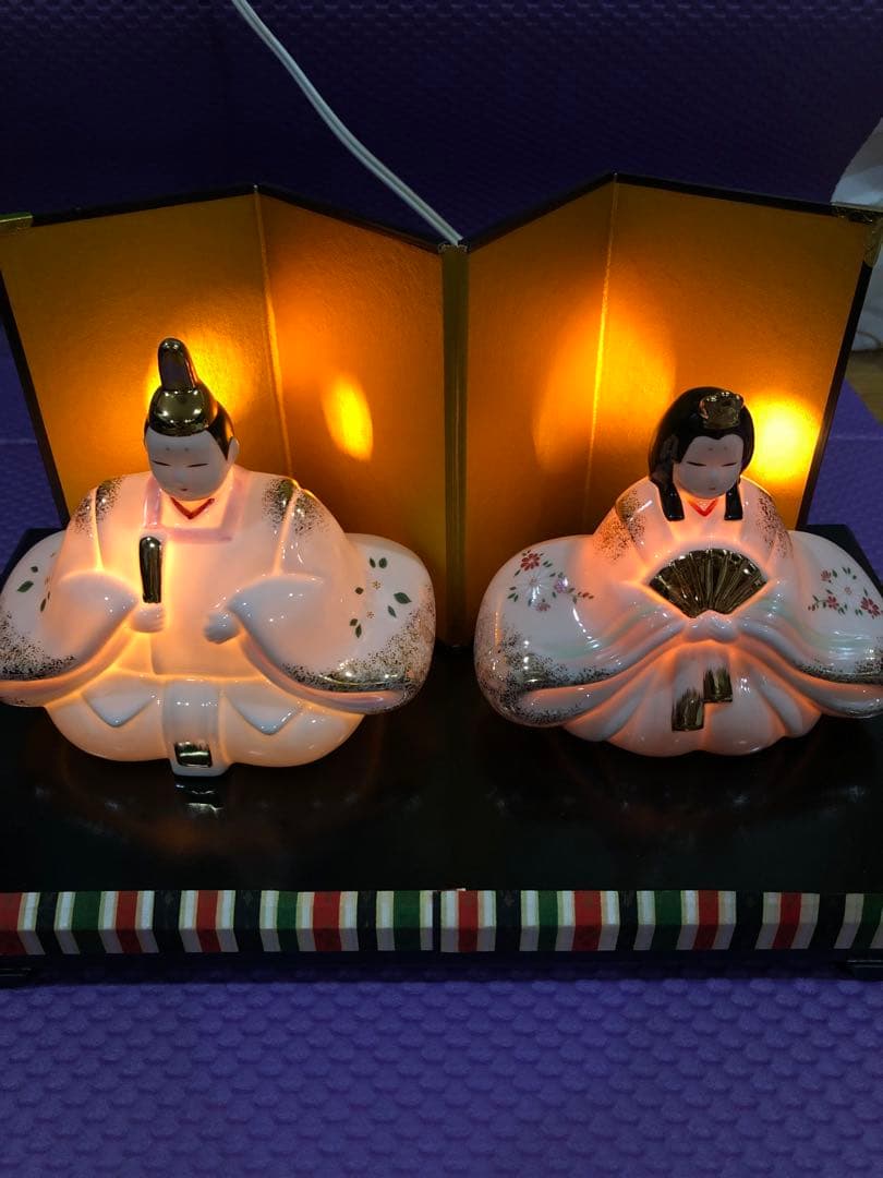 雛人形　彩絵あかり雛