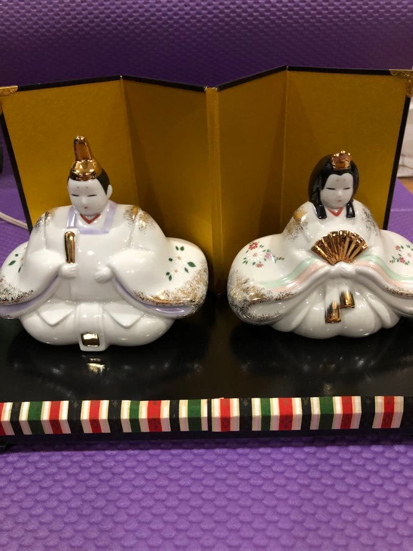 雛人形　彩絵あかり雛