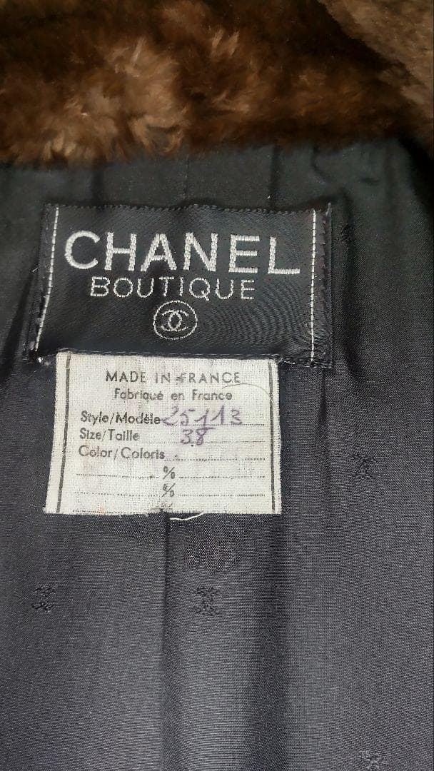 【美品】CHANEL　冬コートダブルブレス　ココマーク金ボタン　グレー　M