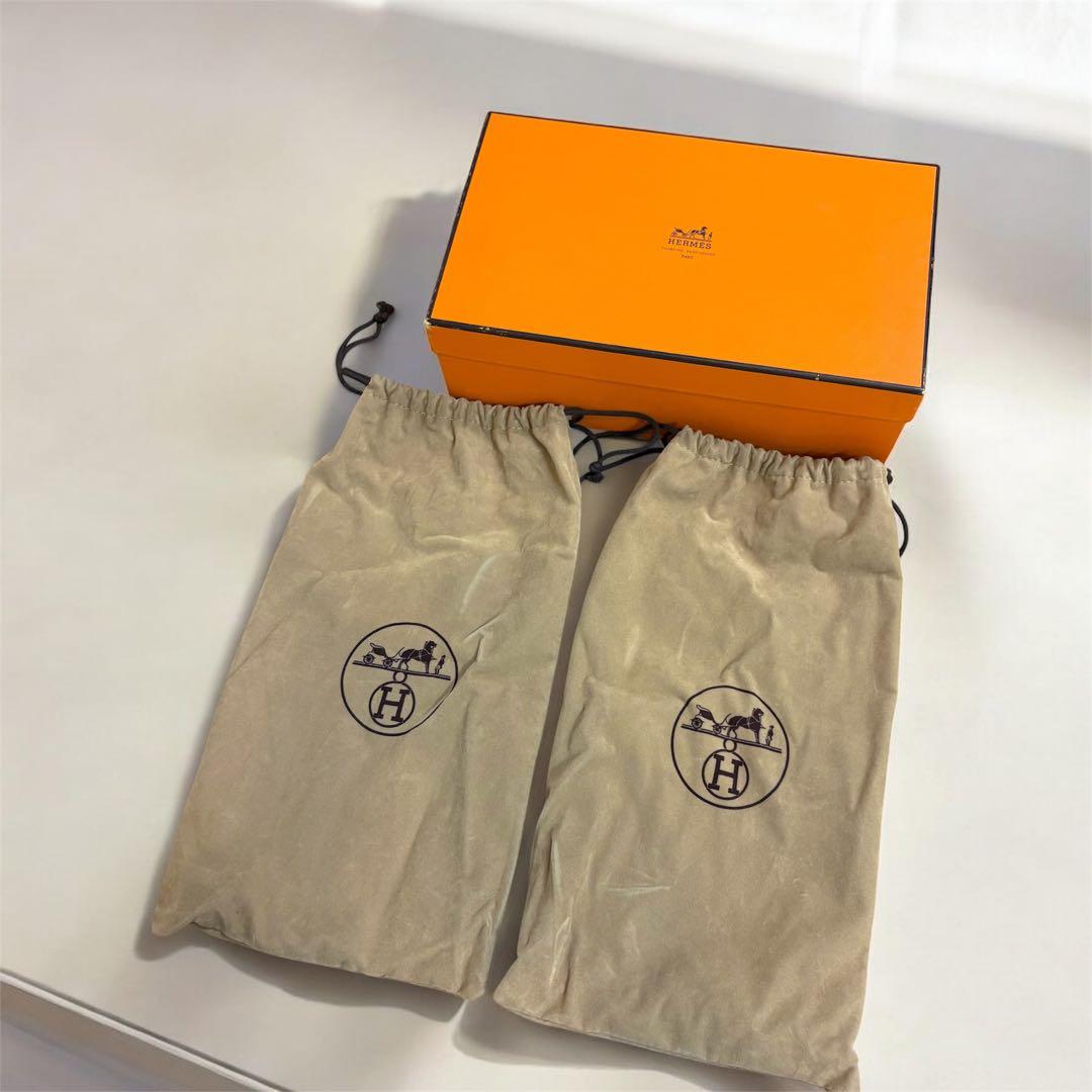 HERMES ローファー レザー スリッポン 38