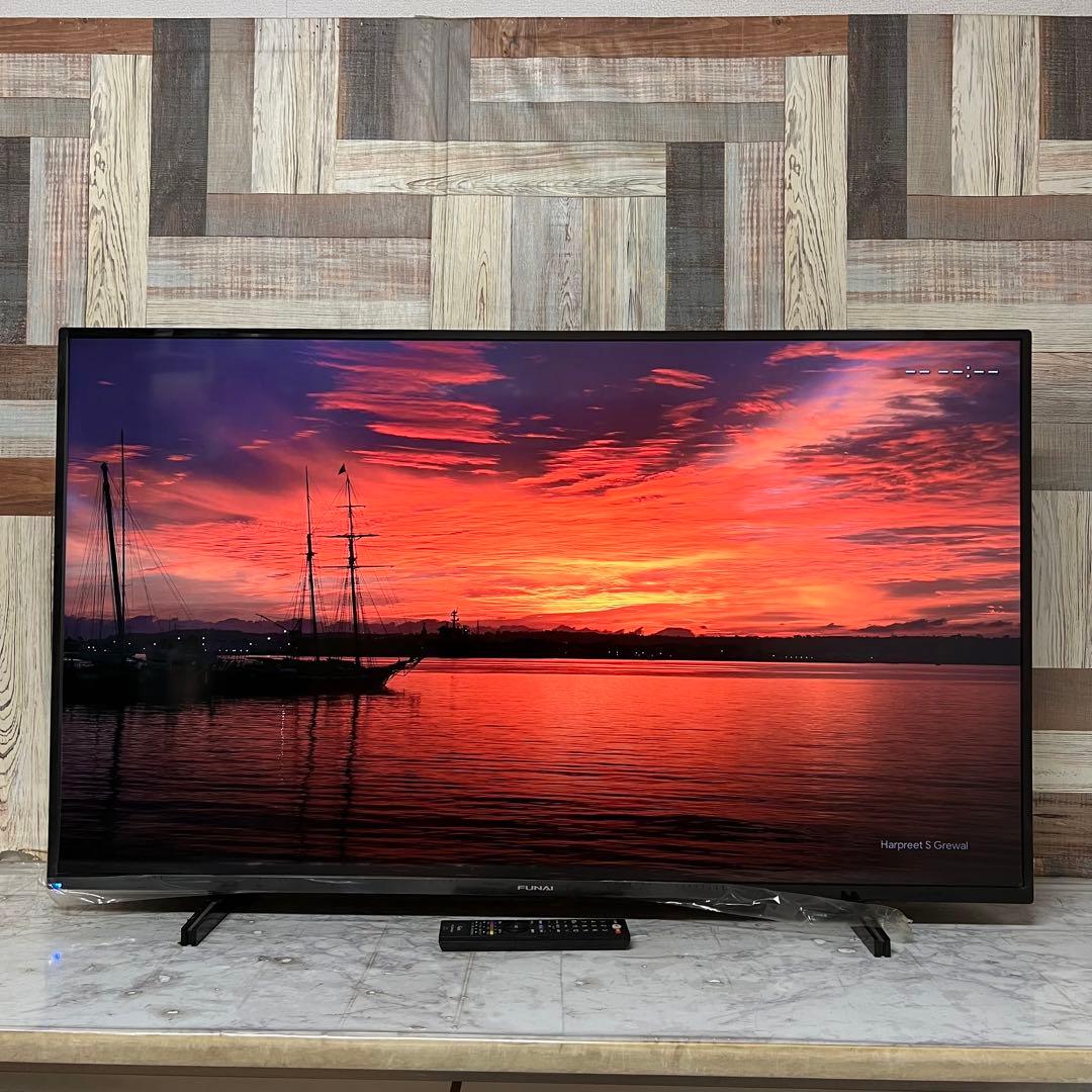 リクエスト価格全国送料込フナイ50V型液晶4Kチューナー内蔵、見ながら録画HDD