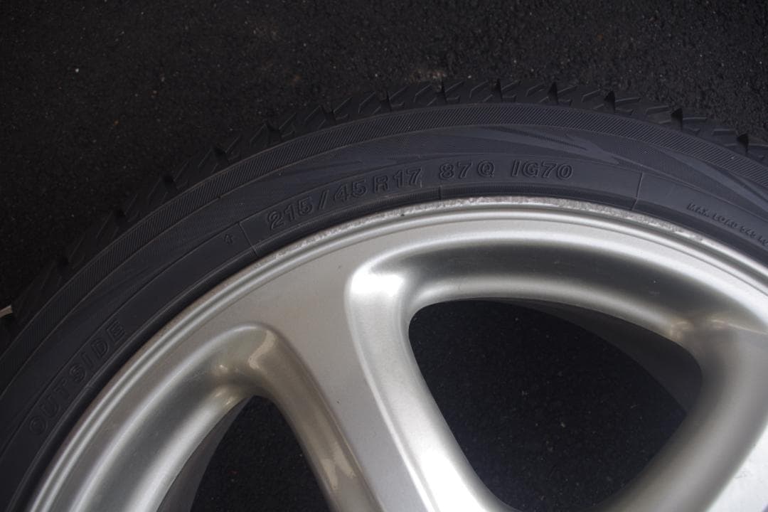 アイスガード7 215/45R17 2022年スタッドレス＆BHレガシィホイール