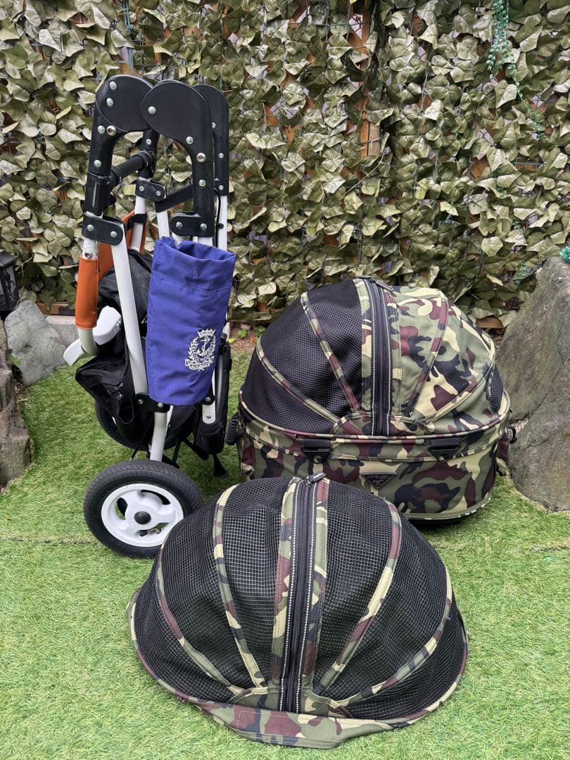 みかん①　エアバギー ドーム2 サイズSM 迷彩　迷彩メッシュルーフ付き