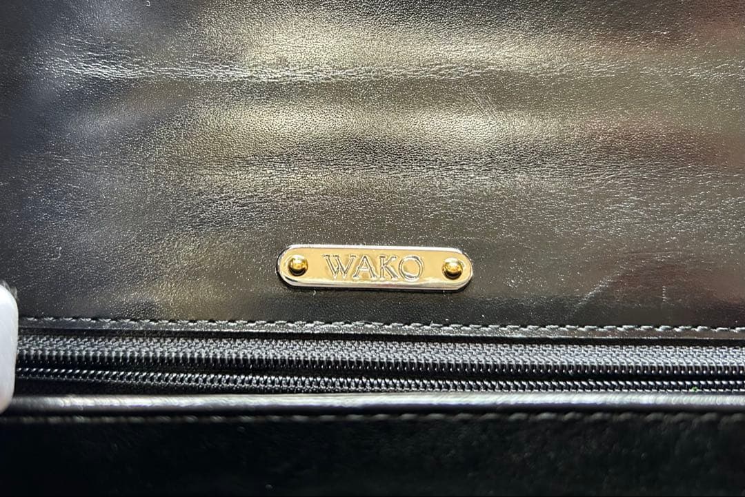 和光　WAKO 銀座和光 ハンドバッグ　クロコ　フォーマル