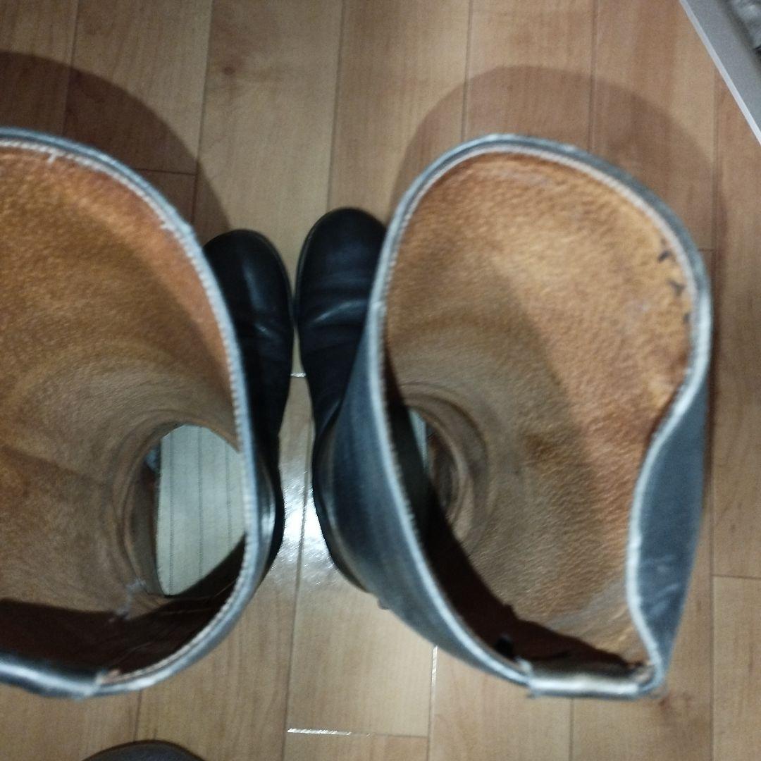 ロングレザーブーツ　本革　乗馬ブーツ　25.5　定価10万以上！