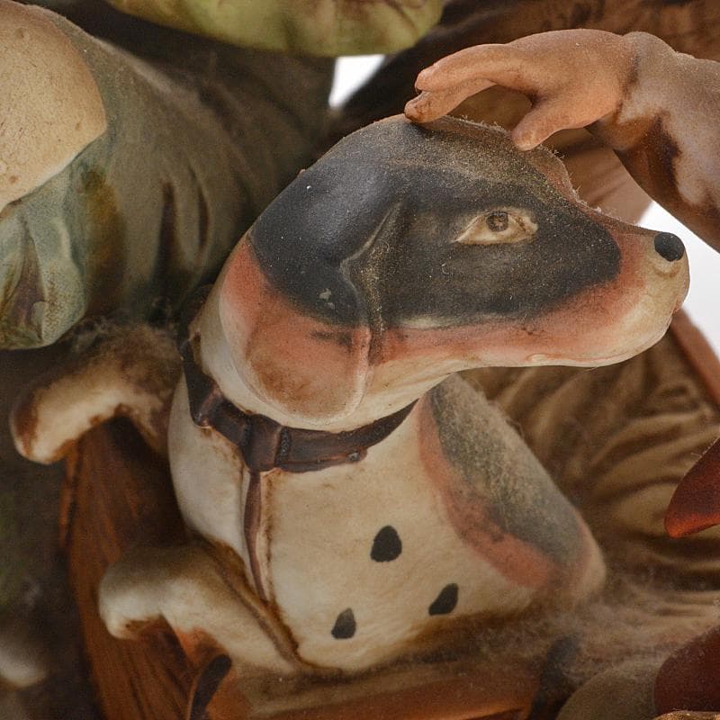 イタリア製　カポディモンテ　フィギュリン　陶人形　置物　C　R7067