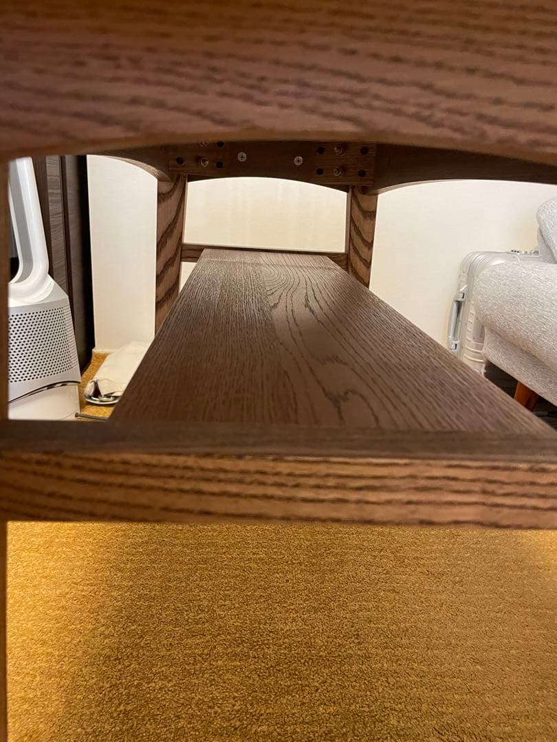 unico ウニコ　カフェテーブル クルト ブラウン w1000