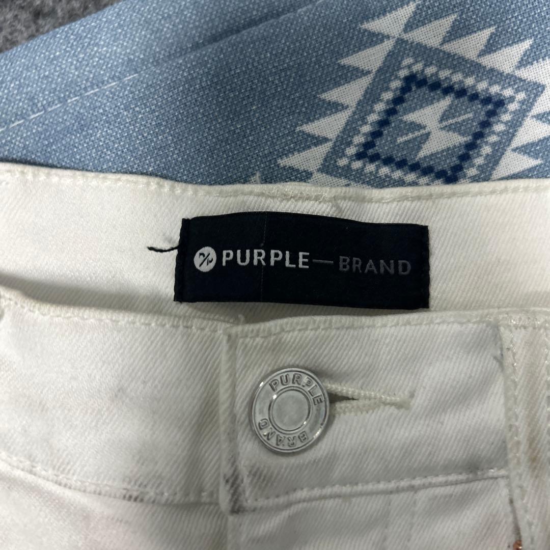 PURPLE スキニーデニム ホワイト 28