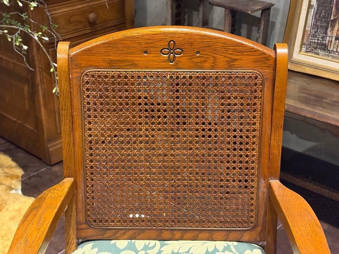 ダイニングチェア　アームチェア　三越ブルージュ　アンティーク　ビンテージ　nZ