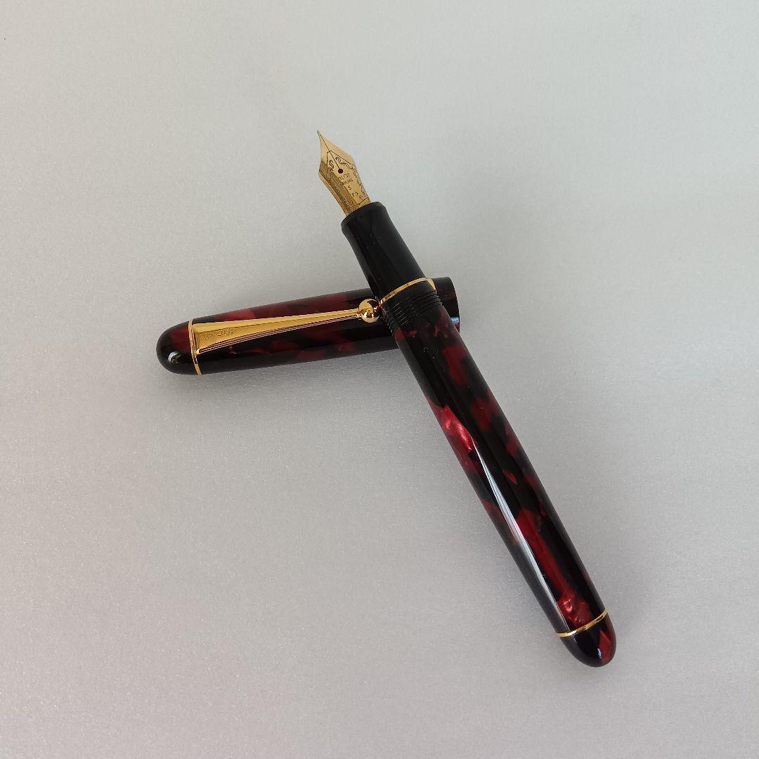 パイロット万年筆 金ペン先　革製ケース付き