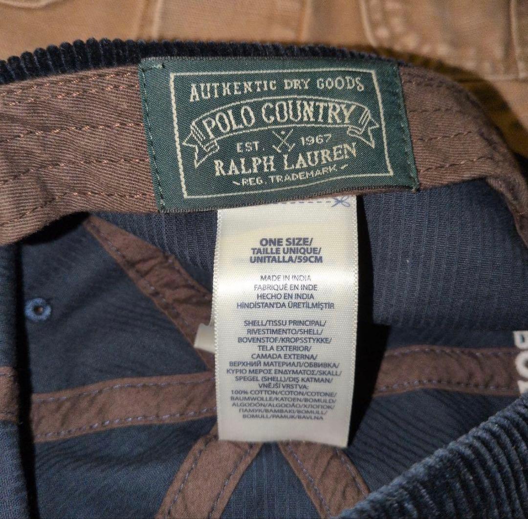 美品ラルフローレン ポロカントリースポーツマンキャップ