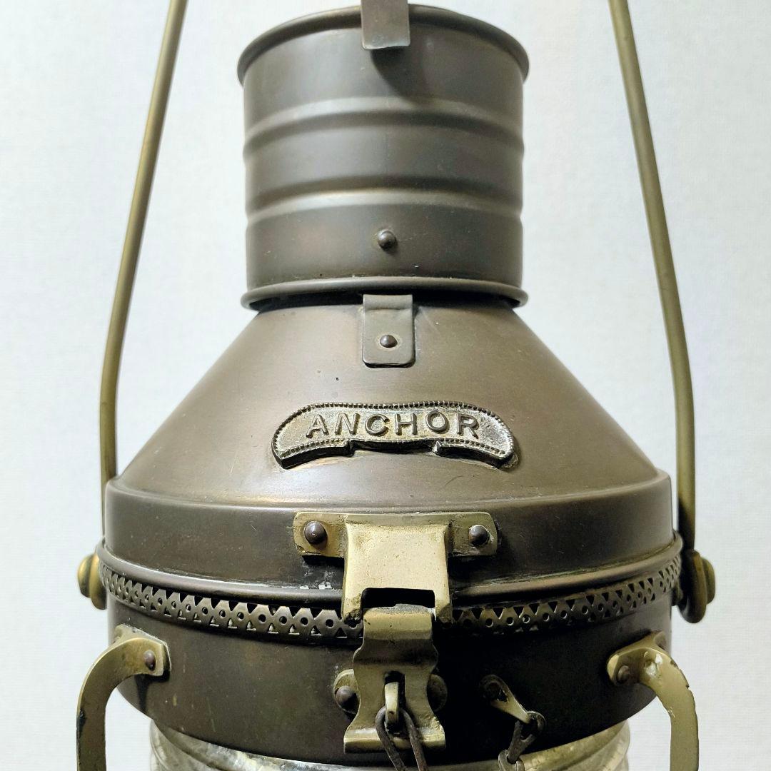 希少 アンティーク ANCHOR アンカー イギリス製 海上 ランタン 47cm