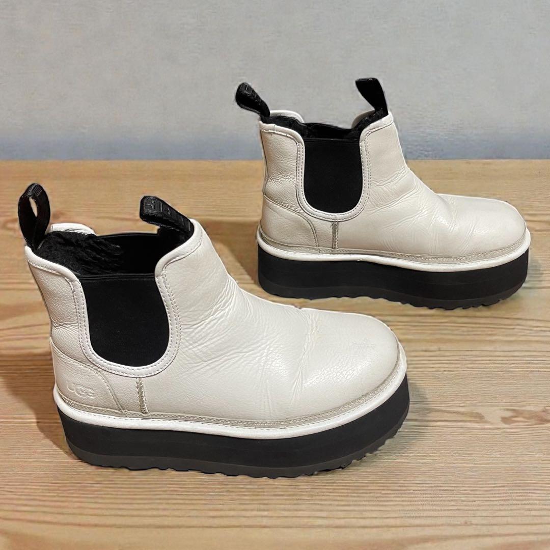 靴 UGG NEUMEL PLATFORM CHELSEABOOT WHITE 24