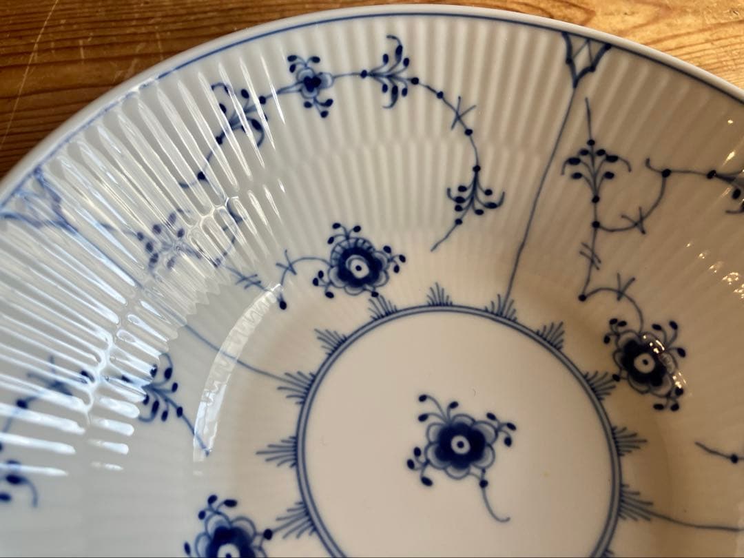 ロイヤルコペンハーゲン　ブルーフルーテッド　17ディーププレート×2