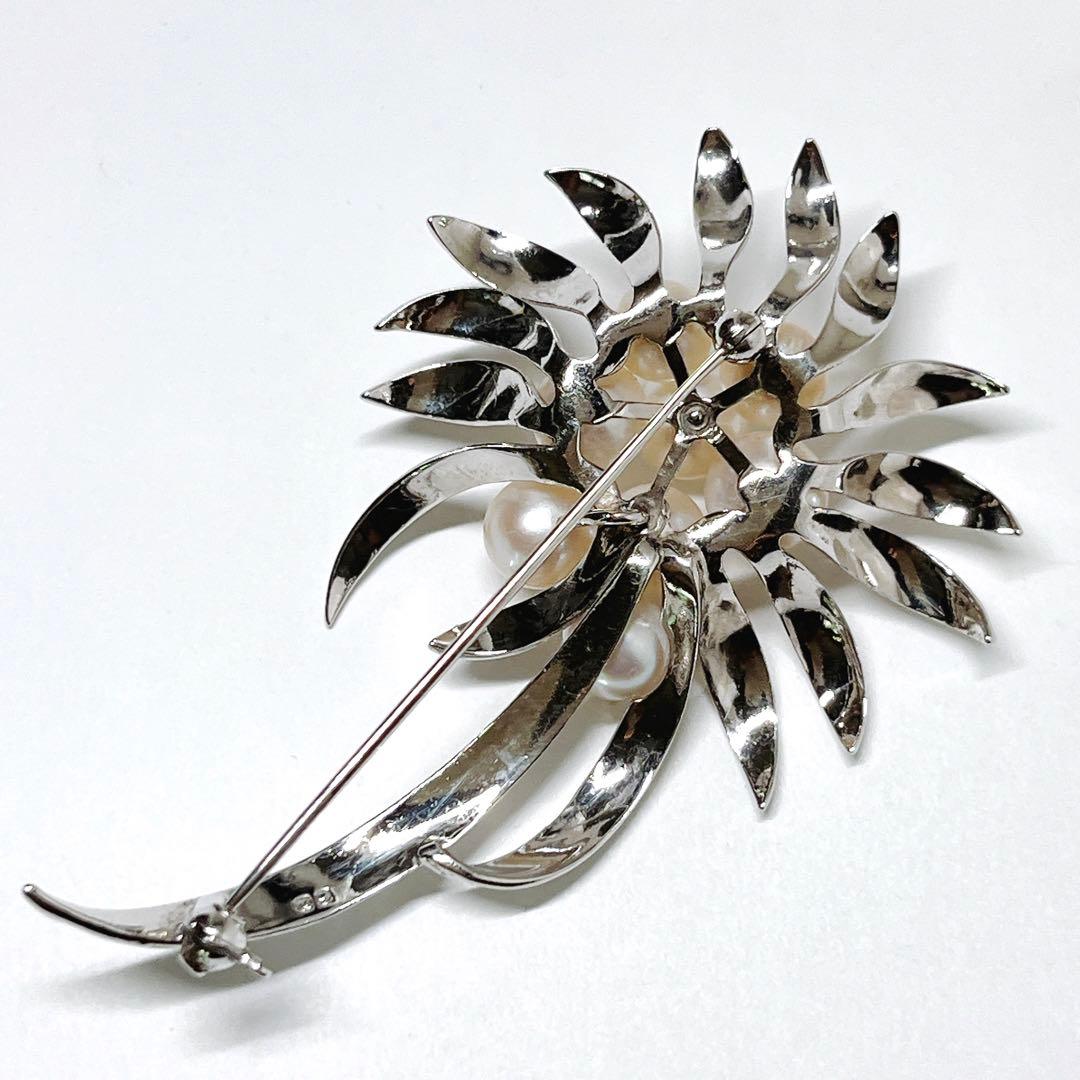 美品✨MIKIMOTOミキモト パール　ブローチ　コサージュ　フラワー