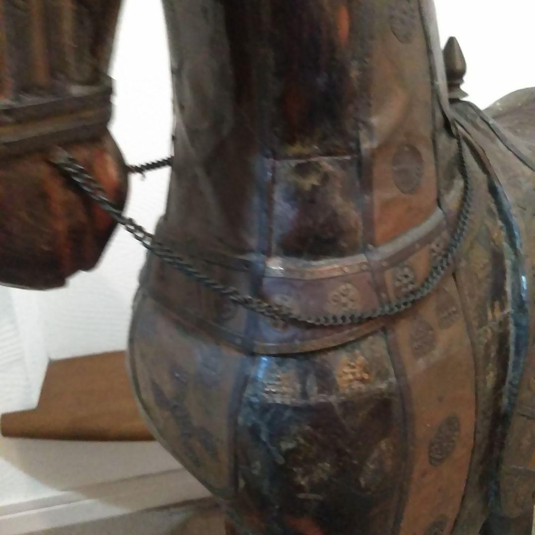 木製　馬の置物　アンティークインテリア