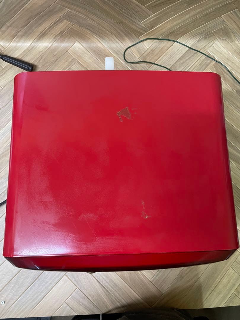 【レトロ電子レンジ】SHARP RE-HP1 スケルトンレッド