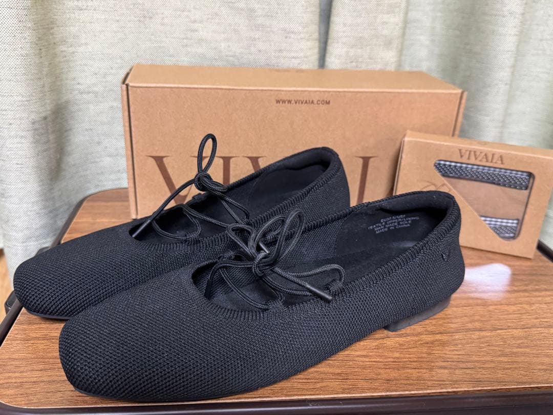 VIVAIA スクエアトゥ レースアップ メリージェーン　23.5〜24.0