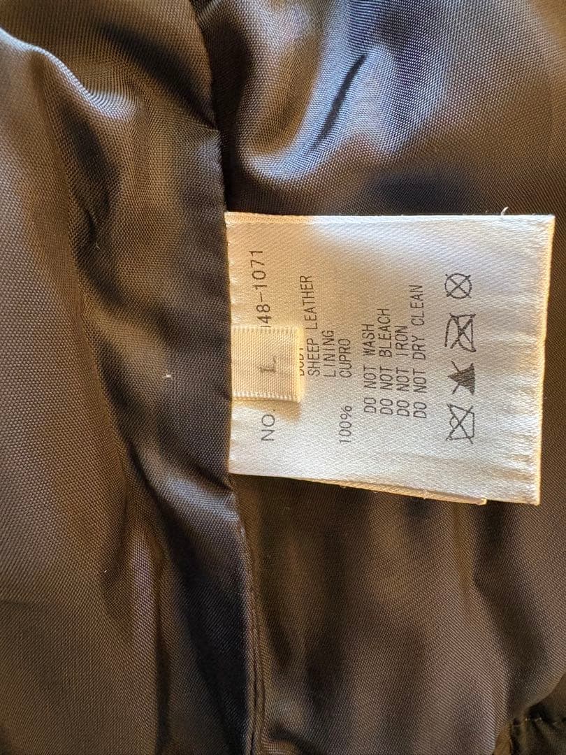 「リトルボーイ」【美品】ロンハーマン　レザーダウンジャケット ボア襟　黒L