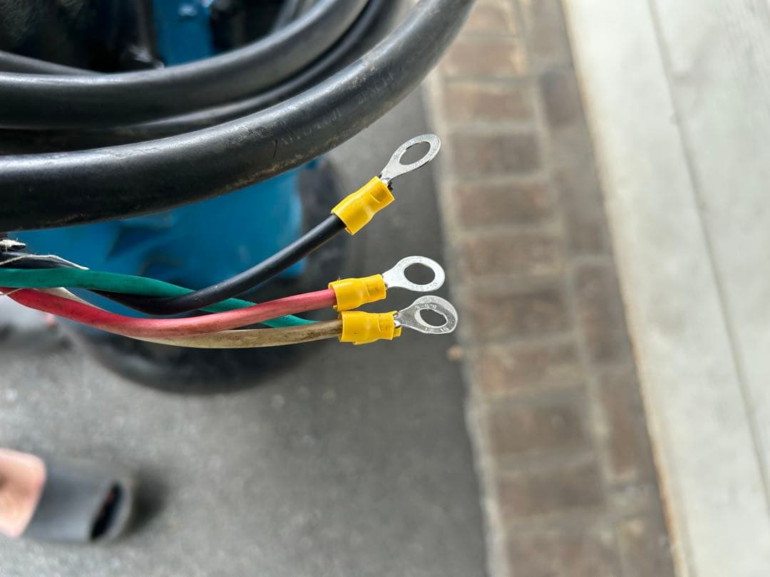 K3ツルミ一般工事排水用水中ポンプKRS-85.5 200V 50Hz 5kW5