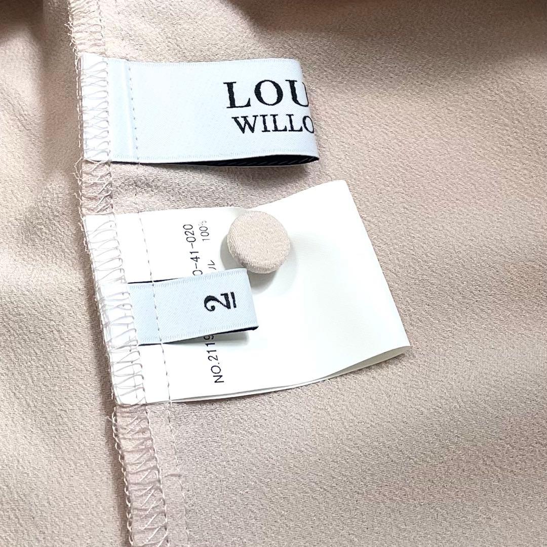 美品《LOULOU WILLOUGHBY》シフォンフリルブラウス リボン M