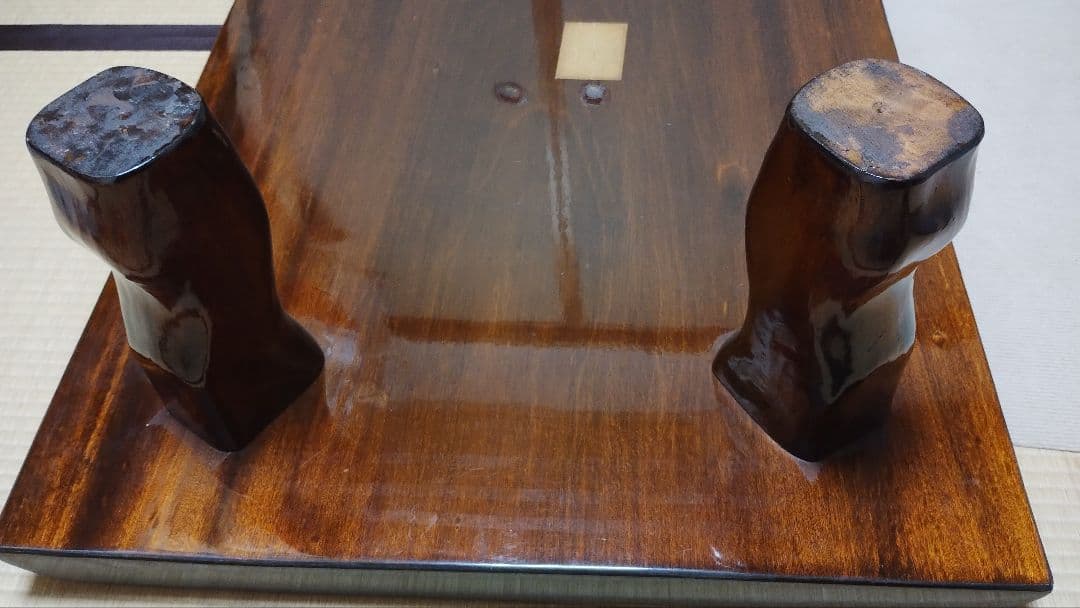 和室　木製　センターテーブル　ダークブラウン　天然木