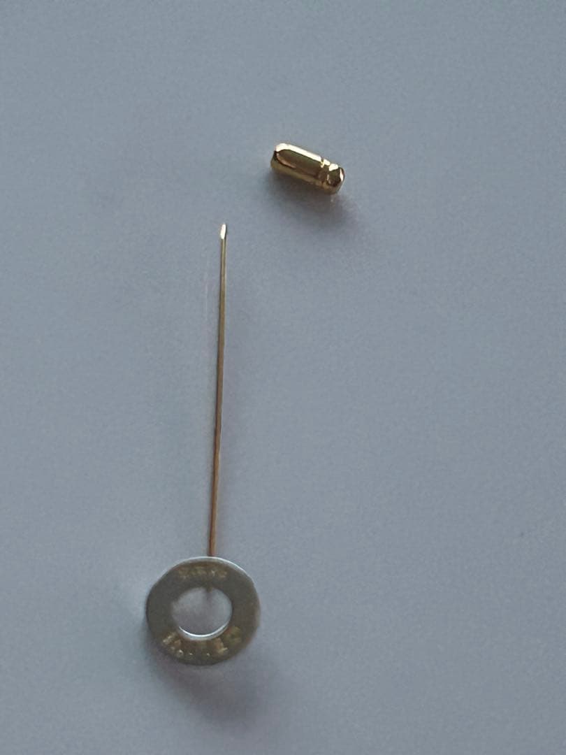 CELINE セリーヌ シルバー製 ゴールドトーン ピンブローチ