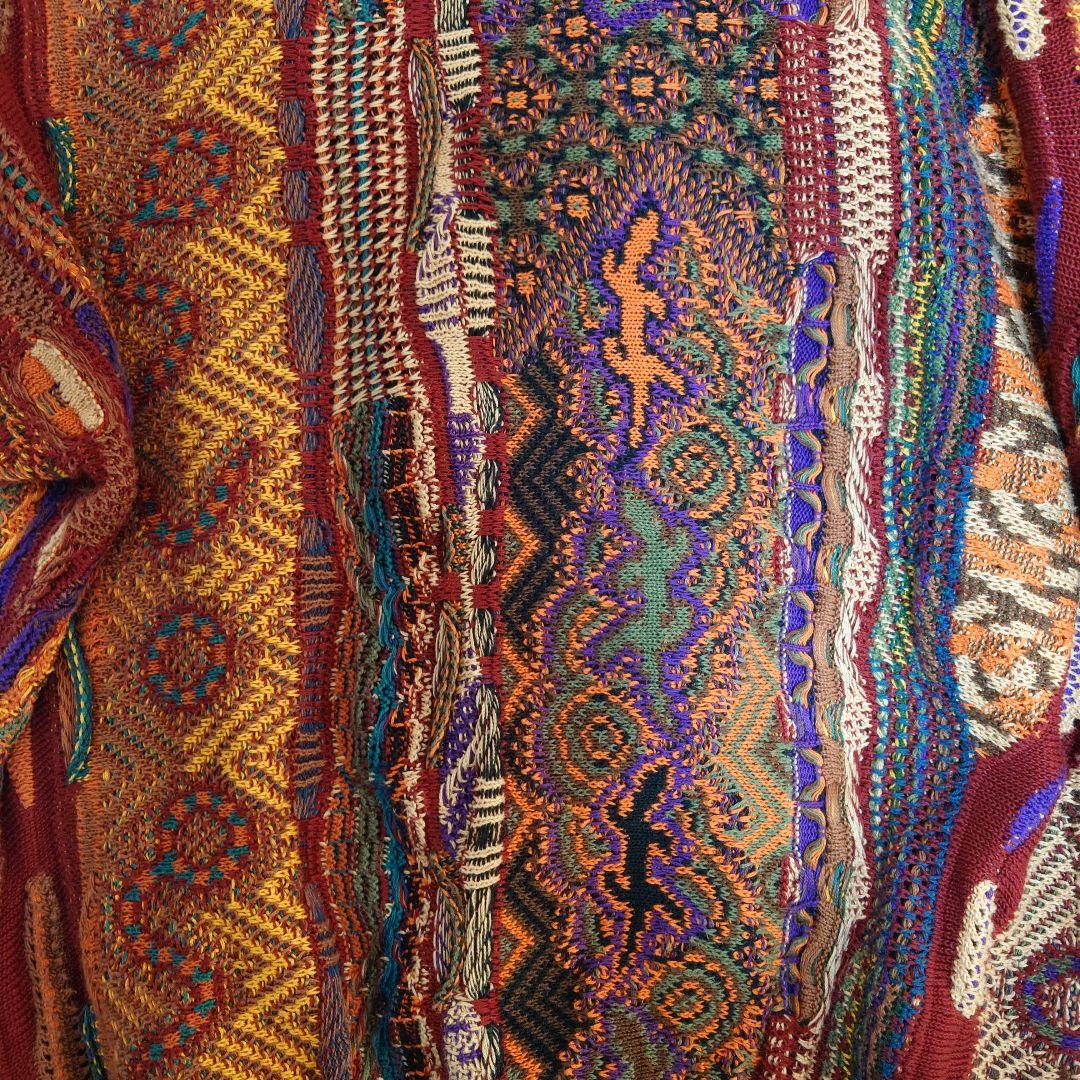 希少 レア coogi クージー 3D knit コットン オーストラリア製