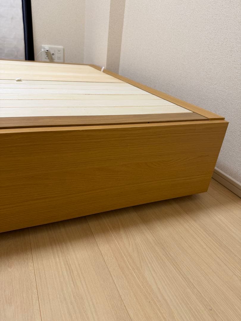 無印良品 セミダブル ベッドフレーム 引き出し付き
