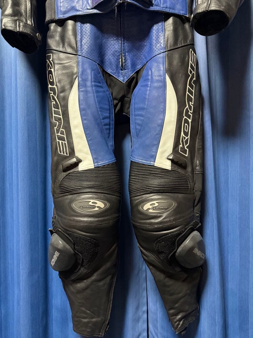 KOMINE MFJ公認 セパレート レザー レーシングスーツ 革ツナギ L