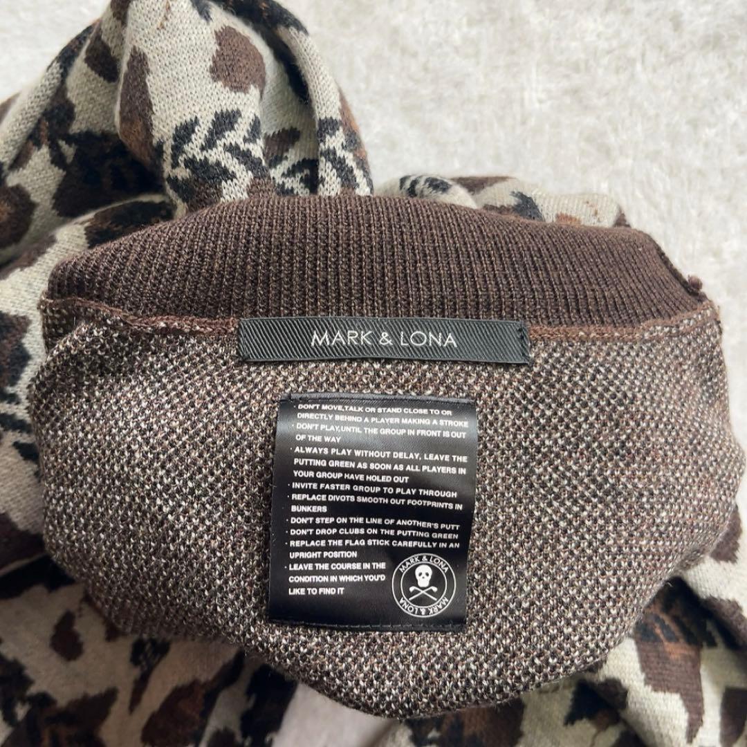 極美品　マークアンドロナ　タートル　ニット　セーター　ヒョウ　レオパード　スカル