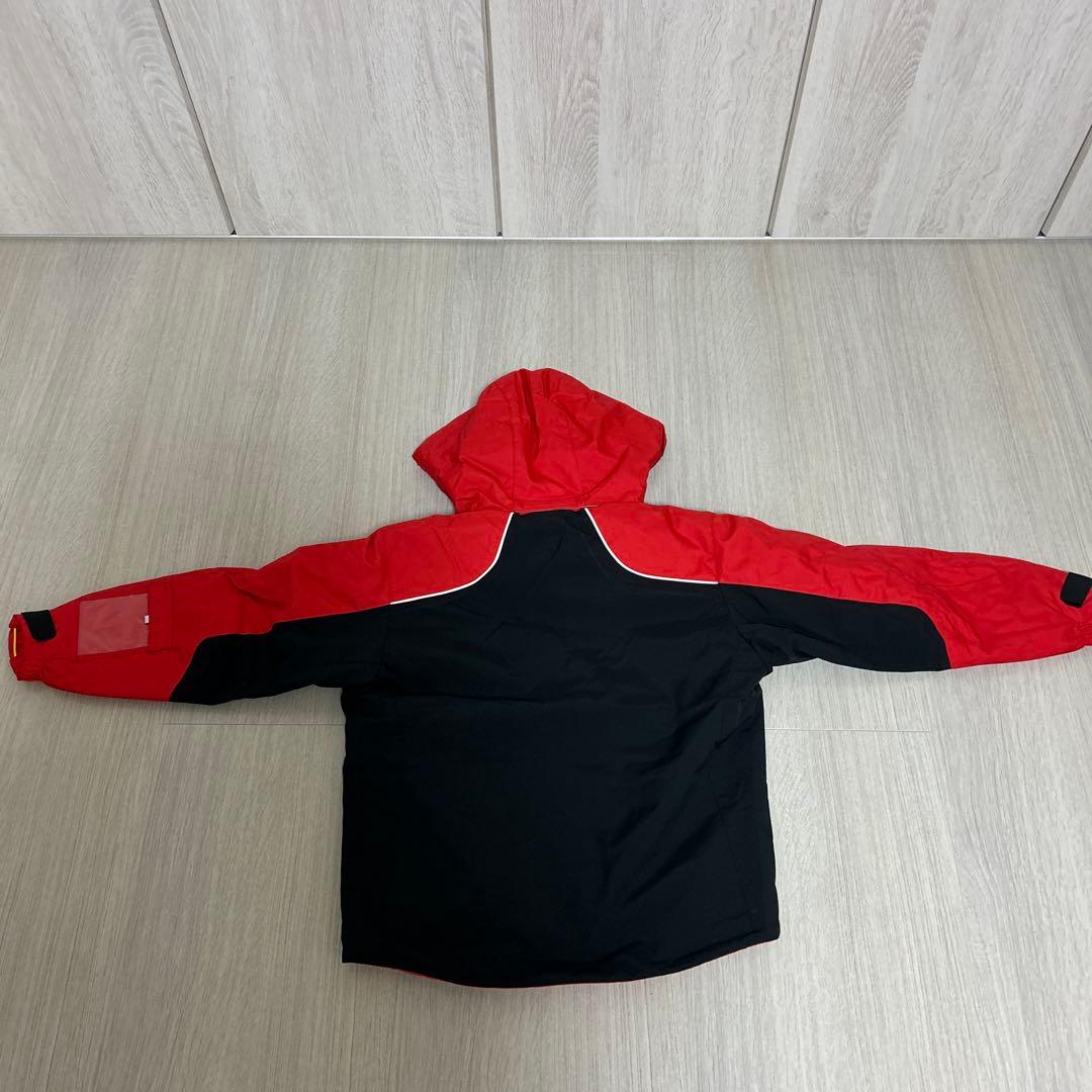 DESCENTE Move Sport 140 子ども用スキーウェア 黒/赤