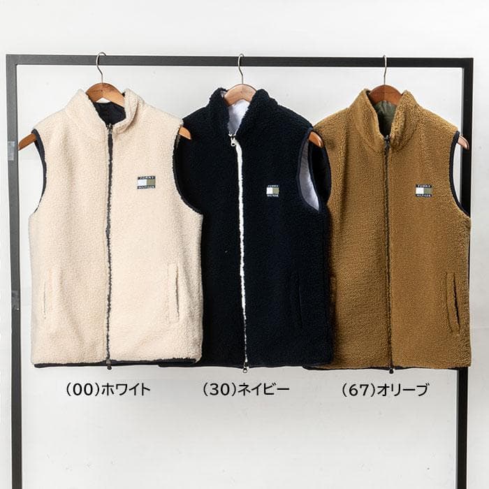 【新品未使用】トミーヒルフィガー フリースベスト (THMA369)OLXL