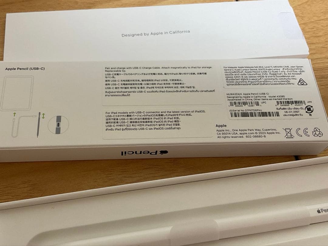 Apple Pencil (USB-C)ホワイト 本体
