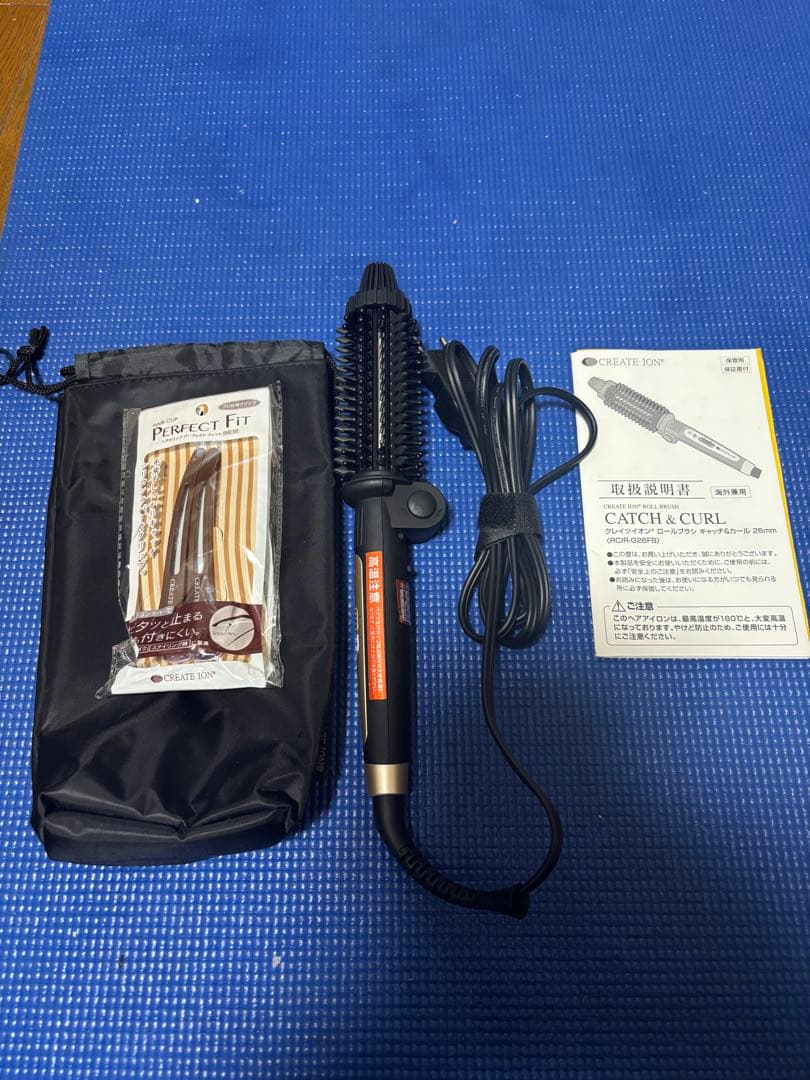 ロールブラシ キャッチ&カール 26mm ブラック　クレイツイオン　クリスマス