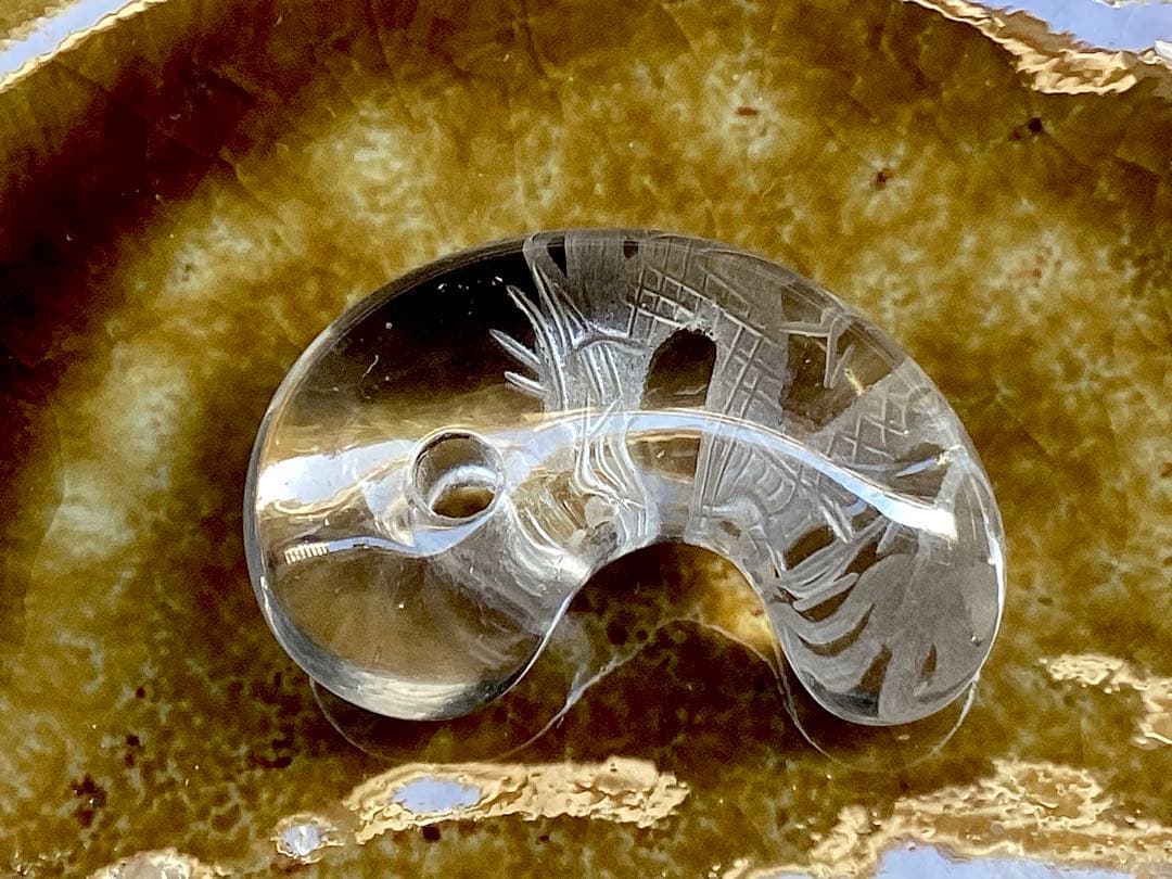 ✳作家物*極の勾玉コレクション 秀峰作*乙女水晶【雲龍】　御守りソーティング付